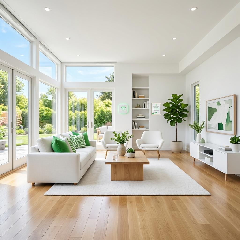 Immaculately clean living space, mould-free