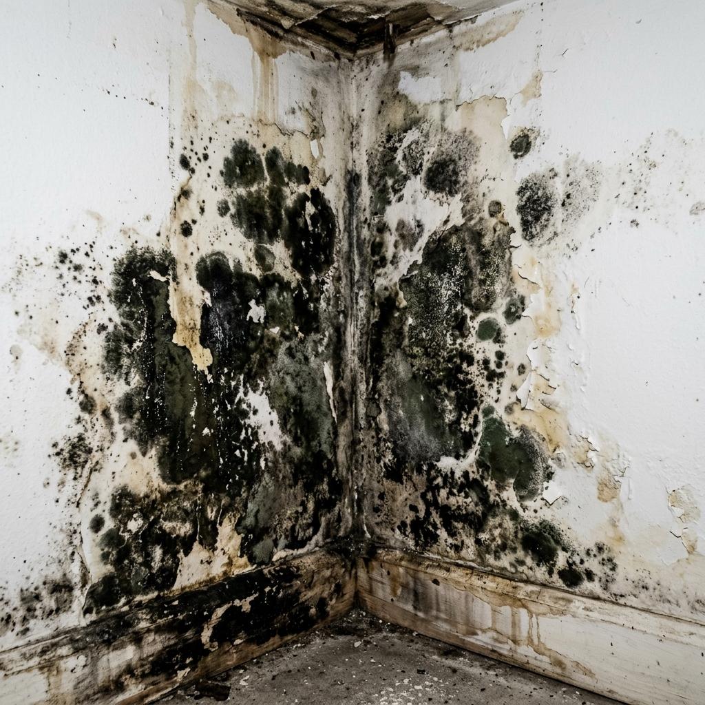 Before - severe mould infestation